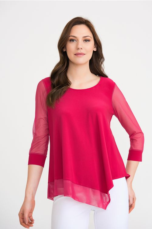 Joseph Ribkoff Cerise Top Style 202383