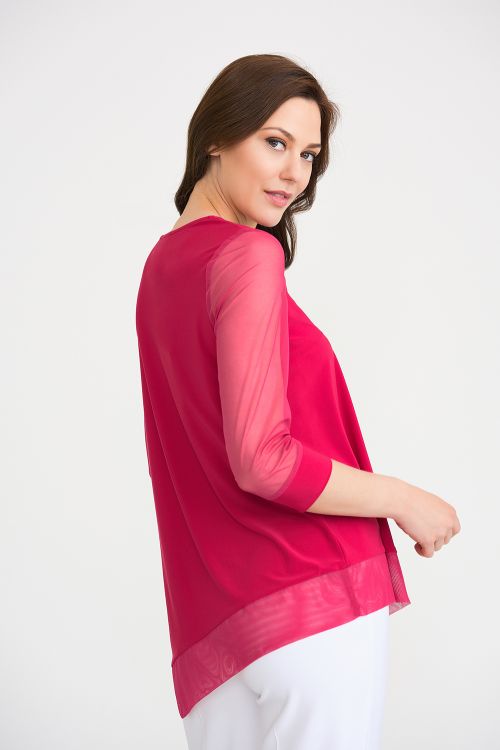 Joseph Ribkoff Cerise Top Style 202383