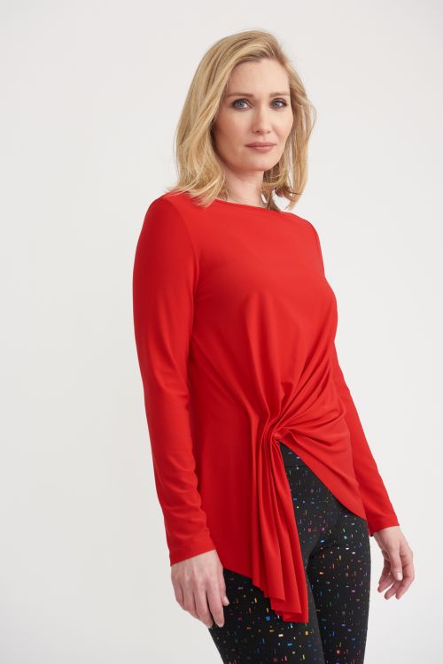 Joseph Ribkoff Lipstick Red Top Style 203286