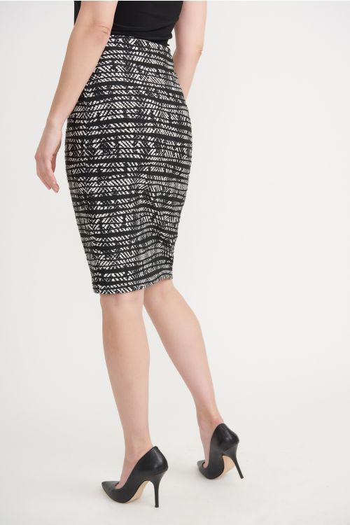 Joseph Ribkoff Black/ Off White Skirt Style 203334 