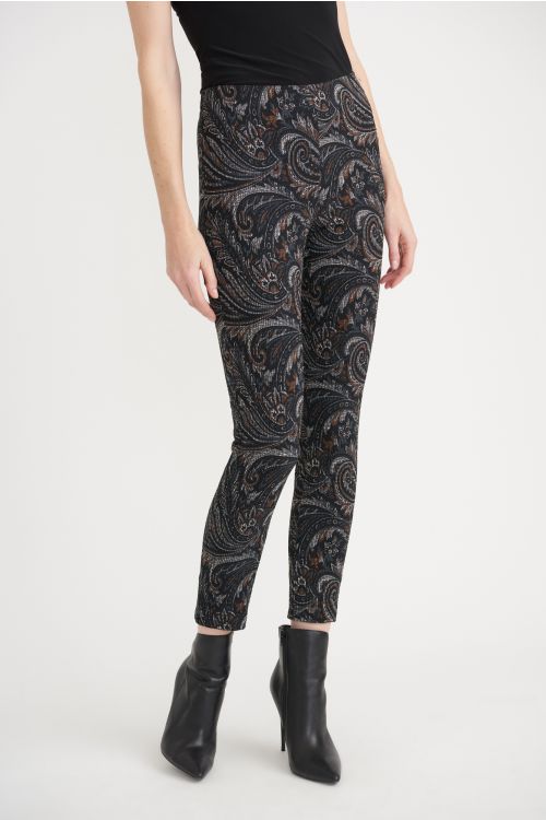 Joseph Ribkoff Black/Multi Pants Style 203341