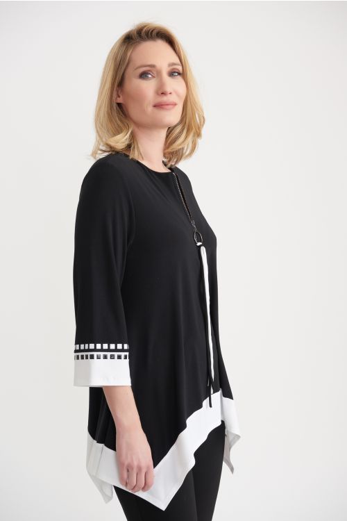 Joseph Ribkoff Black/White Tunic Dress Style 203684