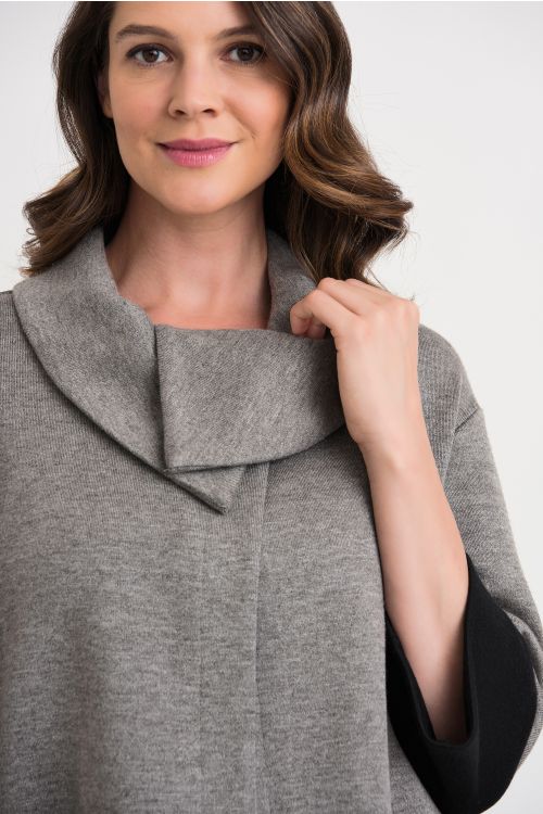 Joseph Ribkoff Grey/Black Jacket Style 204089