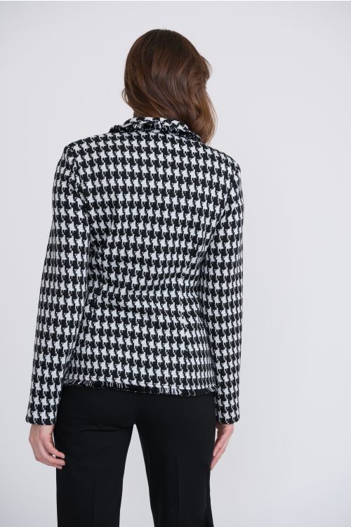 Joseph Ribkoff Black/White Blazer Style 204401