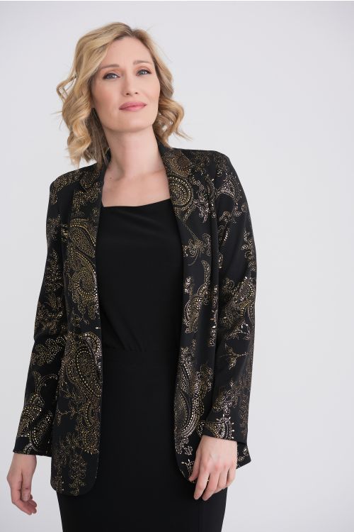 Joseph RIbkoff Black/Gold Blazer Style 204418