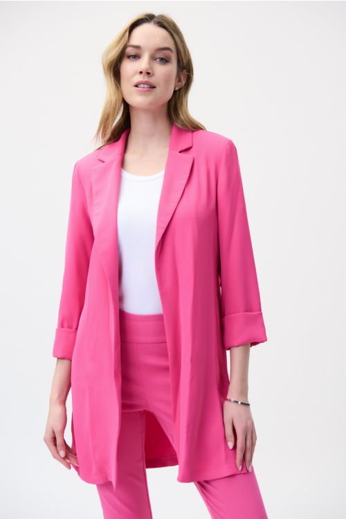 Joseph Ribkoff Raspberry Sorbet Oversized Blazer Style 211361-main