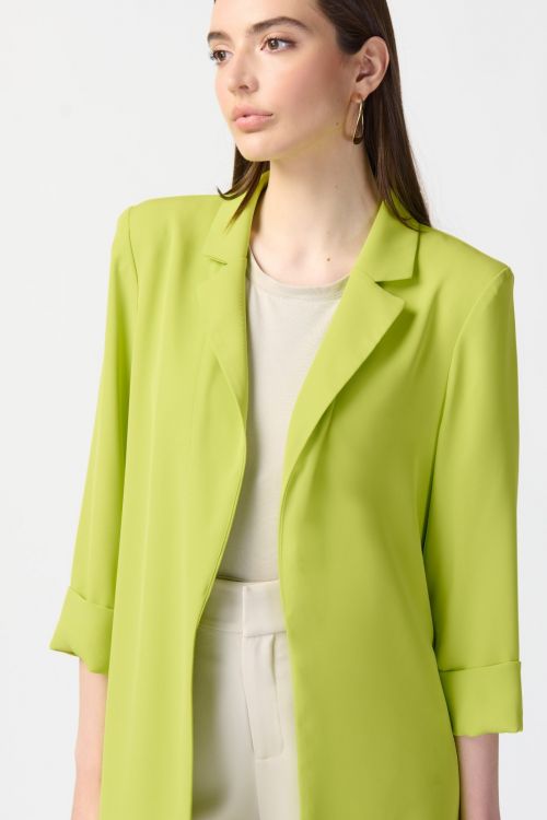 Joseph Ribkoff Key Lime Classic Long Blazer Style 211361