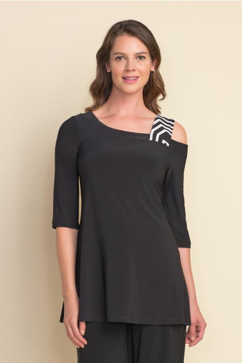 Joseph Ribkoff Black/White Tunic Style 212222