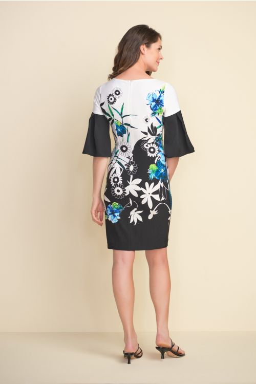 Joseph Ribkoff Black/Multi Dress Style 212230