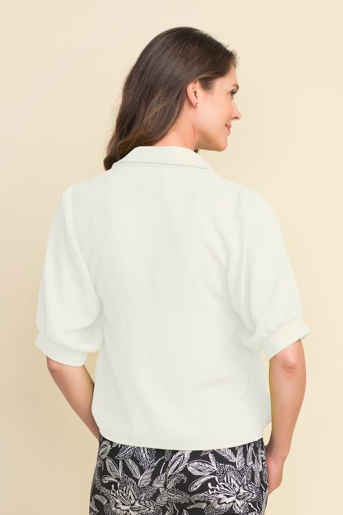 Joseph Ribkoff White Blouse Style 212281