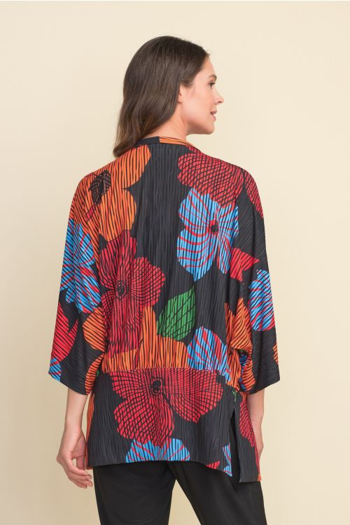 Joseph Ribkoff Black/Multi Cover Up Style 212310