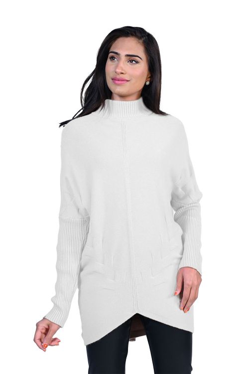 Frank Lyman White Knit Sweater Style 213134U