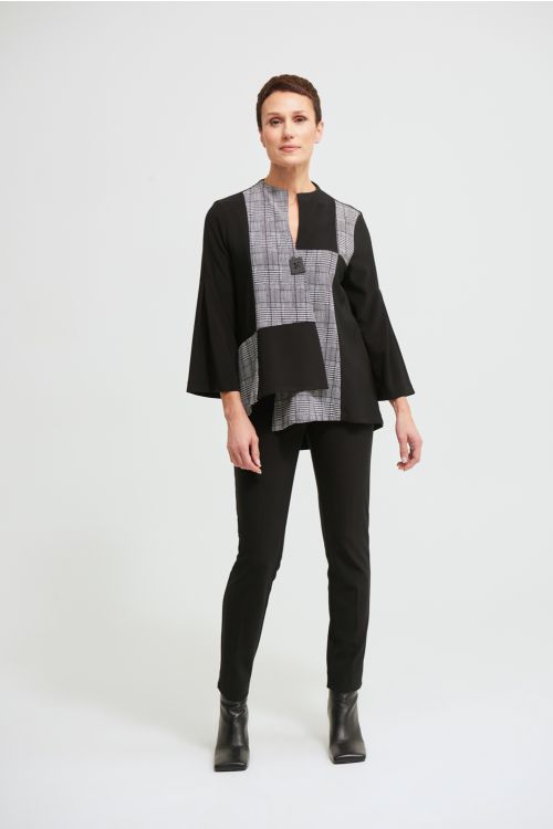 Joseph Ribkoff Black/White Swing Jacket Style 213370