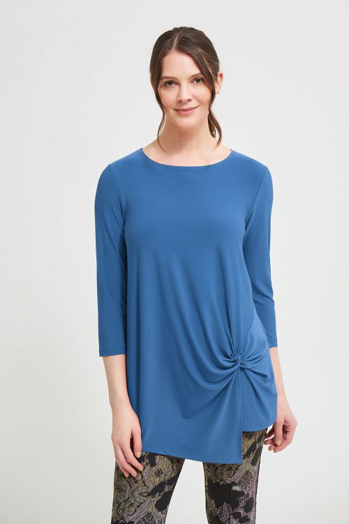 Joseph Ribkoff Aquarius Knotted Front Top Style 213584