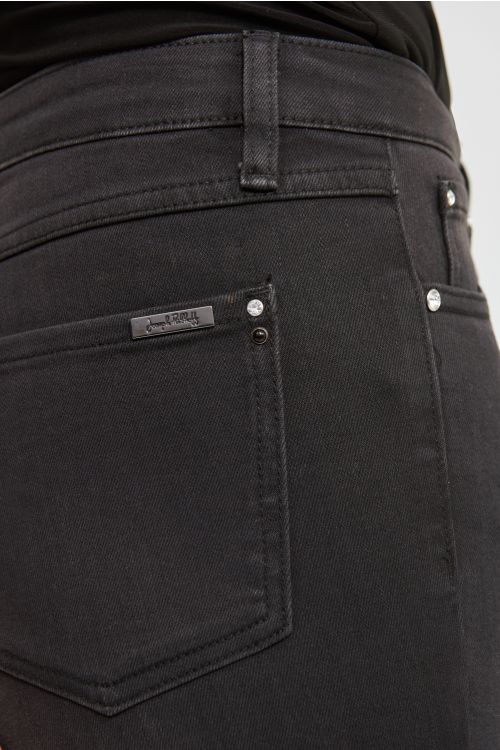 Joseph Ribkoff Charcoal/Dark Grey Cropped Jeans Style 213966