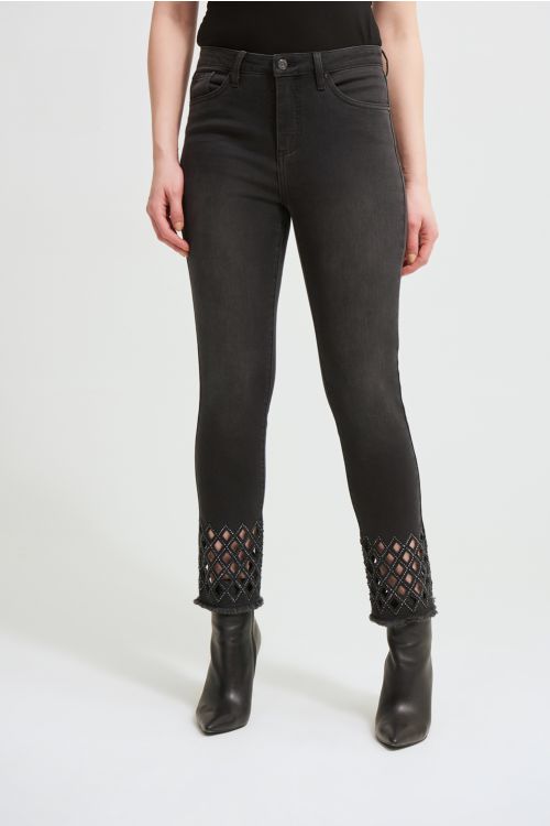 Joseph Ribkoff Black Denim/Jean Style 213998