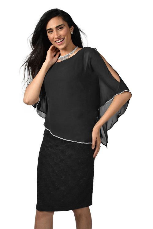 Frank Lyman Black Dress Style 219203