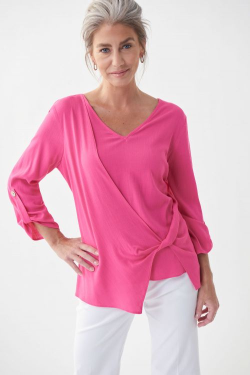 Joseph Ribkoff Raspberry Sorbet Top Style 222123