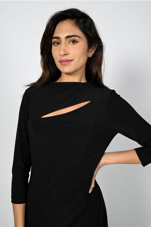 Frank Lyman Black Knit Dress Style 224041