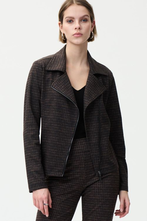 Joseph Ribkoff Black/Brown Jacket Style 224149