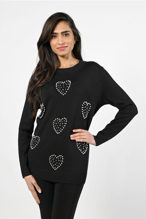 Frank Lyman Black Knit Top Style 224536U