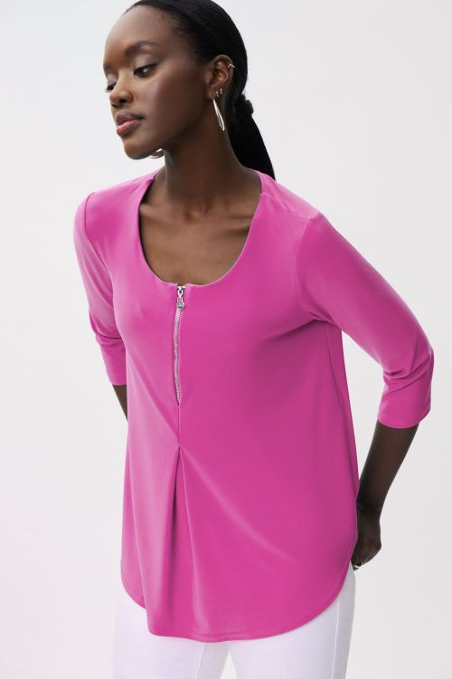 Joseph Ribkoff Dazzle Pink Top Style 231131