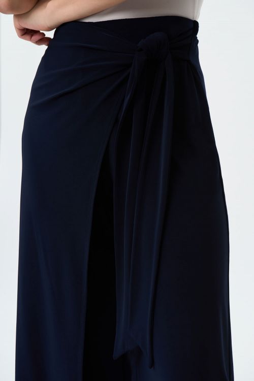 Joseph Ribkoff Midnight Blue Wide Leg High-Wasted Pants Style 231140