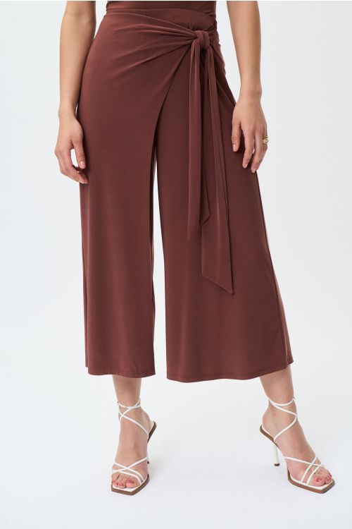 Joseph Ribkoff Espresso Wide Leg High-Wasted Pants Style 231140