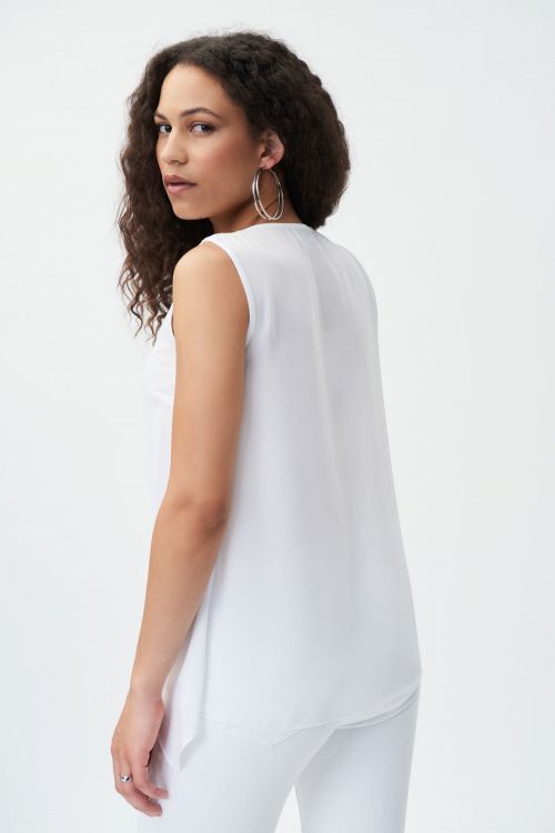 Joseph Ribkoff Off-White Sleeveless Top Style 231182