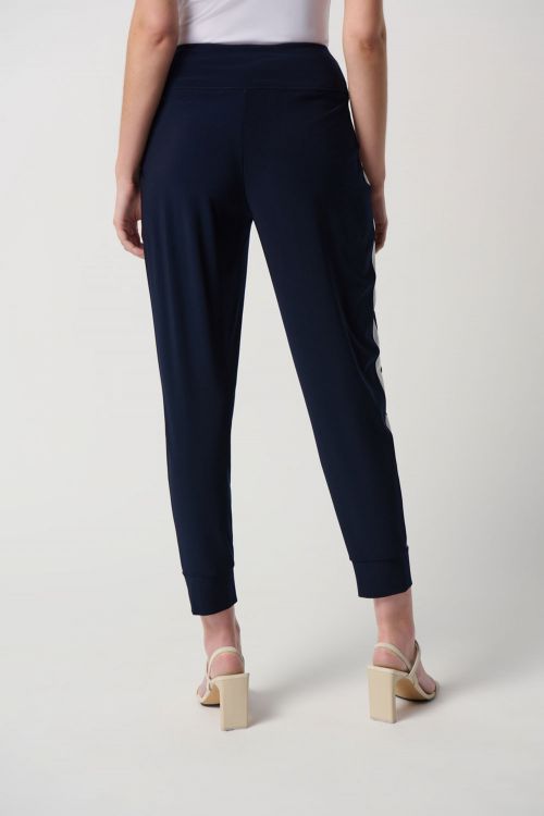 Joseph Ribkoff Midnight Blue/Moonstone Silky Knit Joggers Style 231268