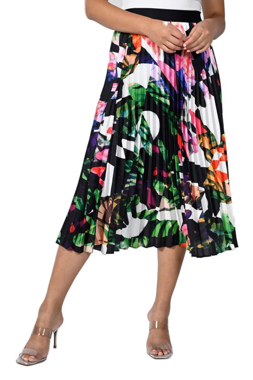 Frank Lyman Black/Multi Woven Skirt Style 231373