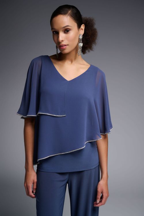 Joseph Ribkoff Mineral Blue Top Style 231720