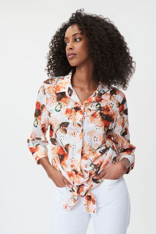 Joseph Ribkoff Vanilla/Multi Blouse Style 232218