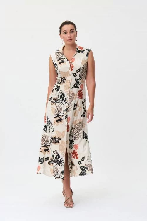 NWT JOSEPH RIBKOFFnWrap Front Floral Dress high quality Style 221344nnSize 12