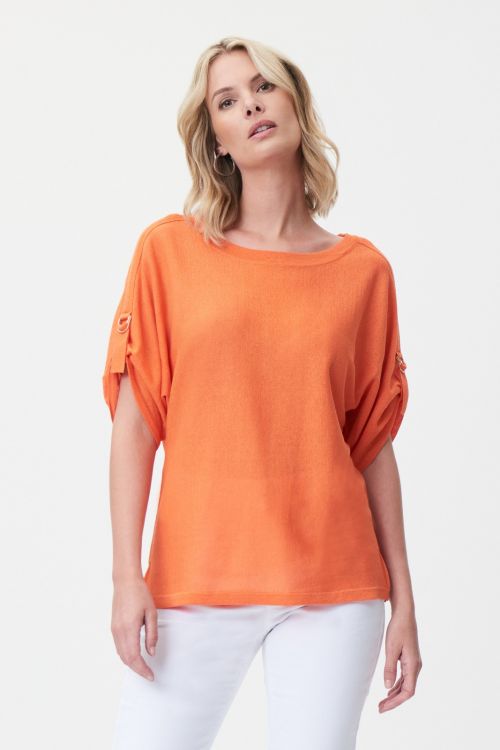 Joseph Ribkoff Mandarin Knit Top Style 232908