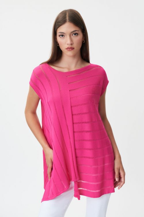 Joseph Ribkoff Dazzle Pink Knit 2 Piece Tunic Style 232925