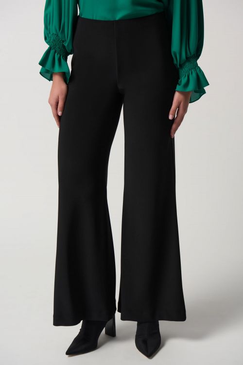 Joseph Ribkoff Black Wide-Leg Pants Style 233032