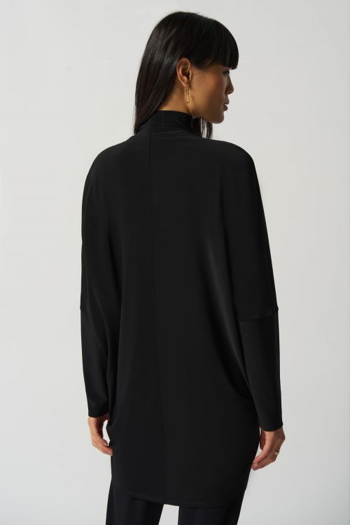 Joseph Ribkoff Black Zip-Up Sweater Style 233076