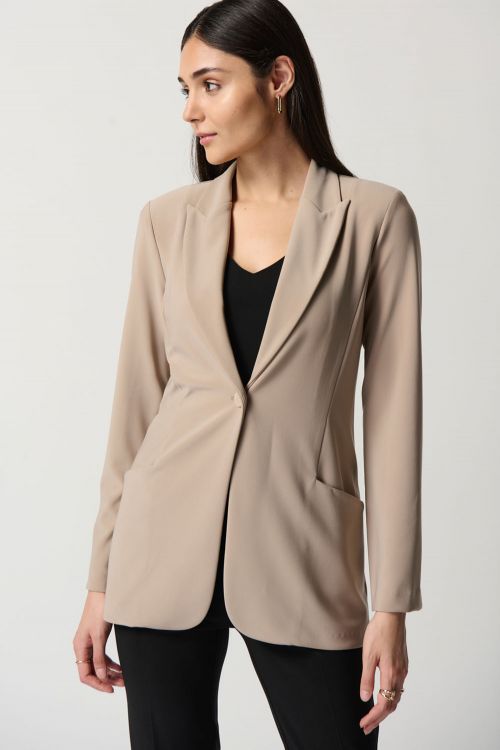 Joseph Ribkoff Latte Notched Collar Blazer Style 233092