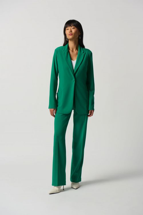 Joseph Ribkoff Kelly Green Notched Collar Blazer Style 233092