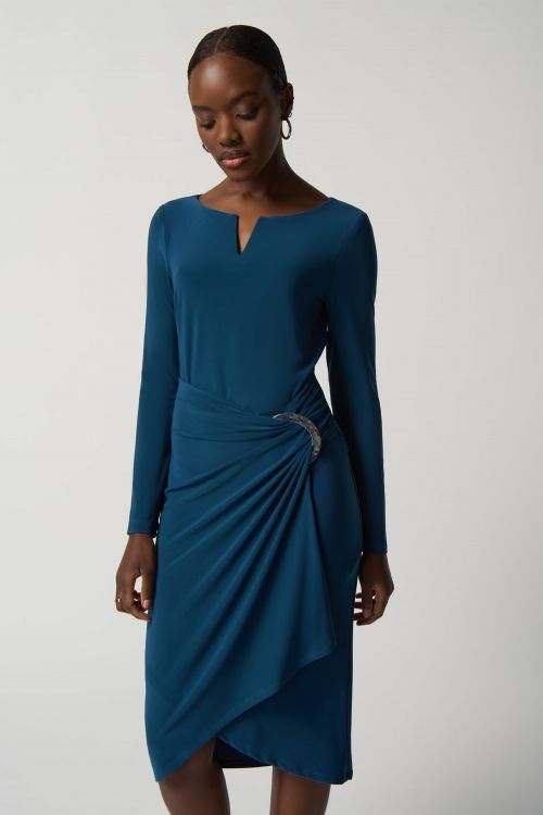 Joseph Ribkoff Nightfall Long-Sleeve Sheath Dress Style 233131