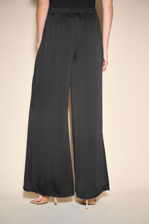 Joseph Ribkoff Latte Satin Wide-Leg Pants Style 233785