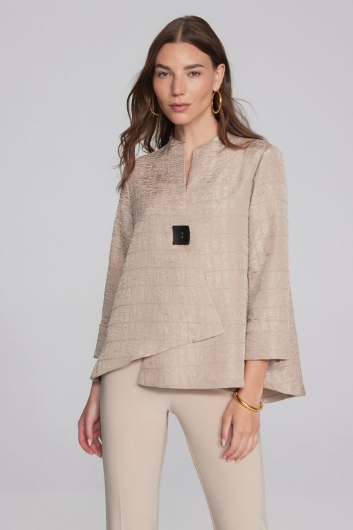 Joseph Ribkoff Sand Mock Neck Swing Jacket Style 233792