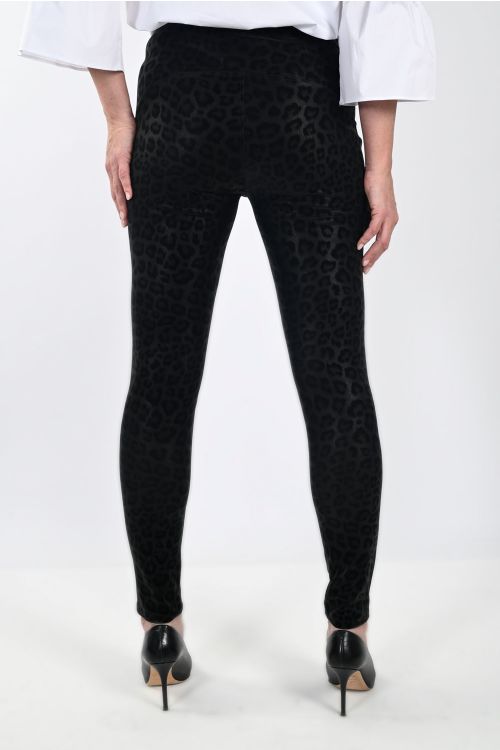 Frank Lyman Charcoal Animal Print Pants Style 233811U