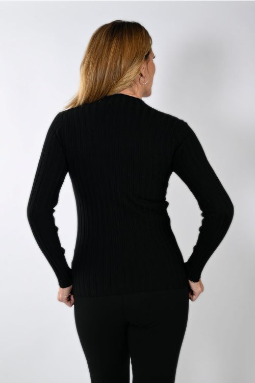 Frank Lyman Black Knit Top Style 233817U