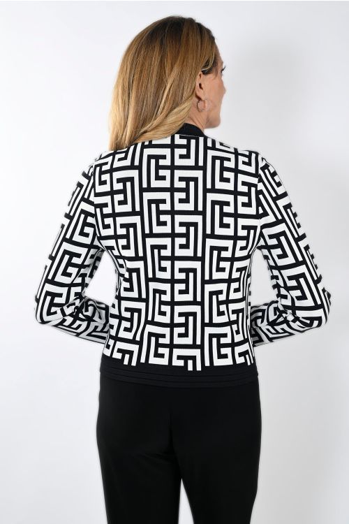 Frank Lyman Black/White Jacket Style 233848U