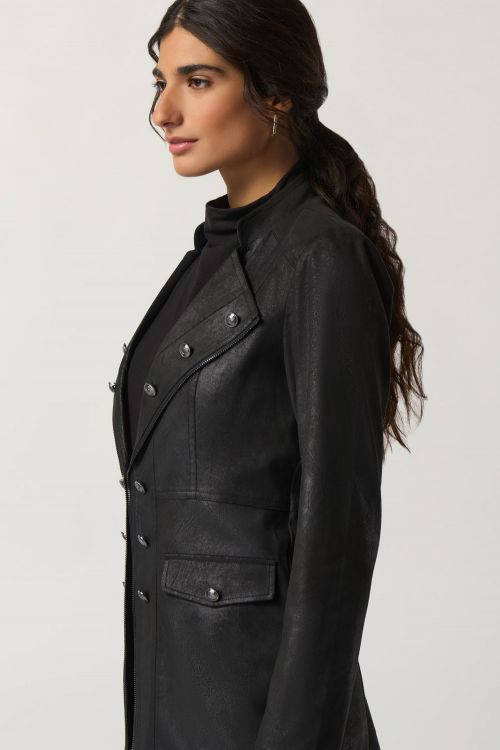 Joseph Ribkoff Black Suede Jacket Style 233944