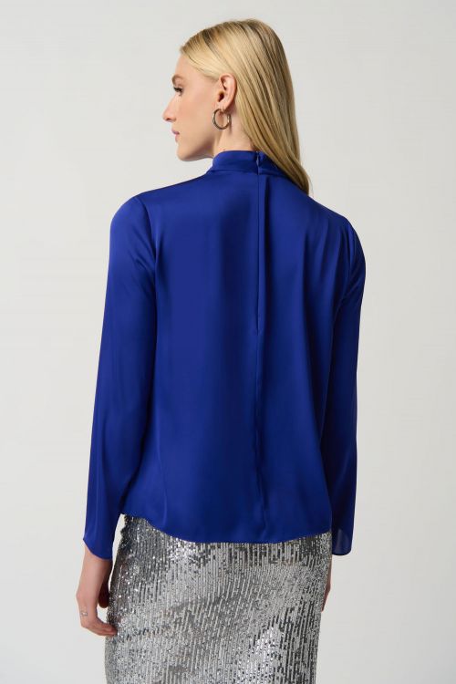 Joseph Ribkoff Royal Sapphire Satin Top Style 234221