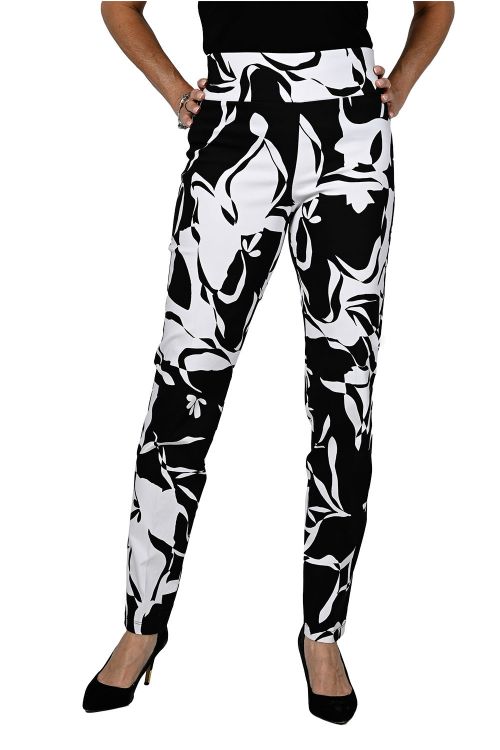 Frank Lyman Black/White Woven Pants Style 236108