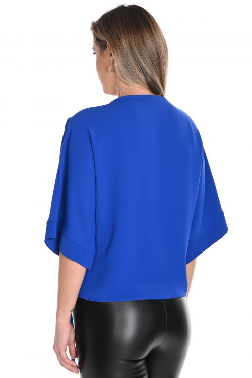 Frank Lyman Royal Blue Woven Top Style 236132